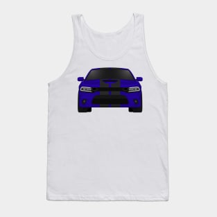 Charger Scat Indigo-blue + black stripes Tank Top